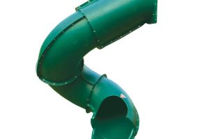 Spiral slide - playground equipment - slides - backyard play - swing sets - Jungle Gyms Canada