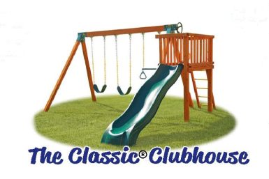 Classic Cedar Clubhouse swing set