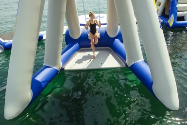 Aquaglide Catapult, trapeze, water swing, fun on the water