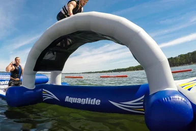 Aquaglide Overpass, fun on the water, climbing structure