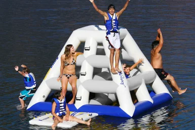 Jungle Jim, Aquaglide Jungle Jim, climber, on the water fun, water park add-on, water park