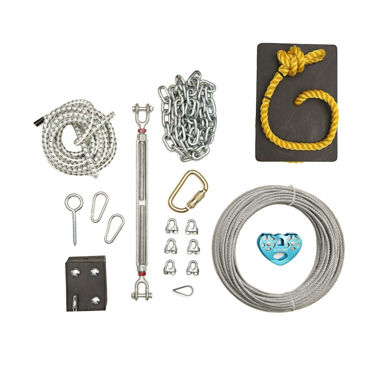 Canadian Zipline kit, zip line, backyard fun