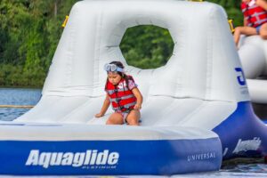 Lounge, climb, crawl, water park fun, cottage fun, fun on the water, Hatchway